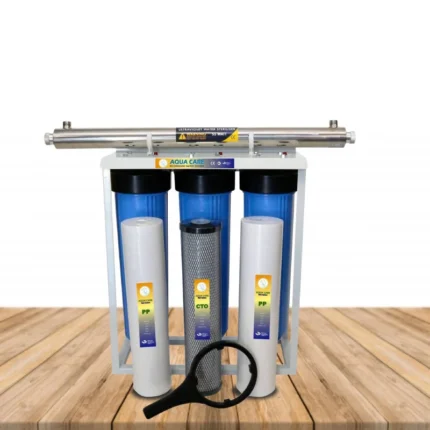 Aqua whole house three stage Jumbo filter with UV